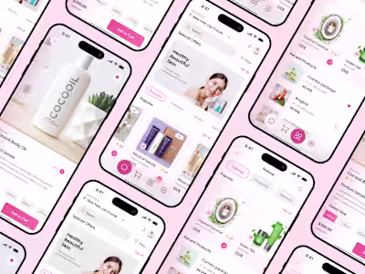 Skincare Mobile App UI/UX Design