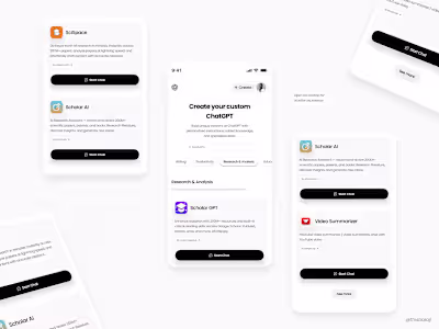 My GPTs | Landing page Redesign