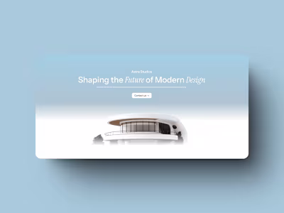 AstraStudios - Landing Page