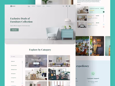 InWood - Furniture Store | eCommerce |  UX/UI Design
