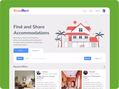 ShareRent - Apartment Sharing platform for Migrants