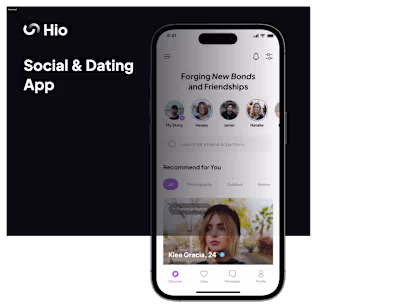 Hio - Dating App UX Design