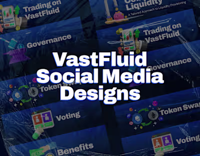 VastFluid Social Media Designs | Web3 Project