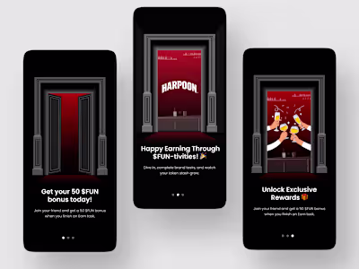 Designed a seamless onboarding flow