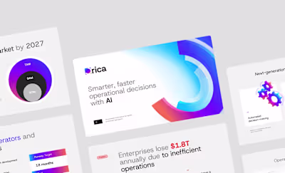 Brand Identity & Pitch Deck Design for Orica AI