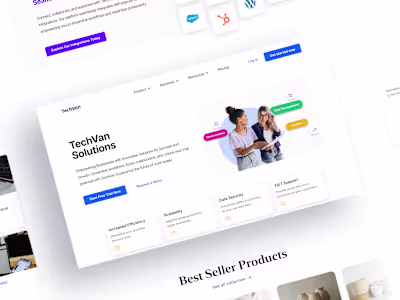 Task management software landing page