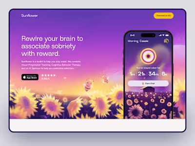 Sunflower (Design + Framer development)