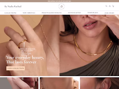 E-commerce Jewelry Store Redesign