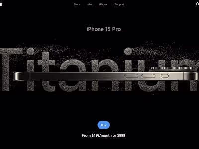 iPhone 15 Pro landing page