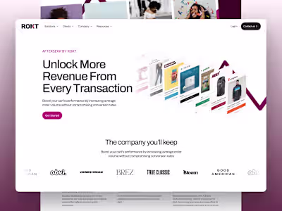 Custom Framer Website Design for Rokt