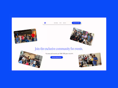 Uhtend - Exclusive events at ₹199 per month.