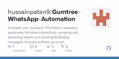 Gumtree Automation for WhatsApp Messaging
