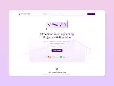 Engineering Saas Landing Page
