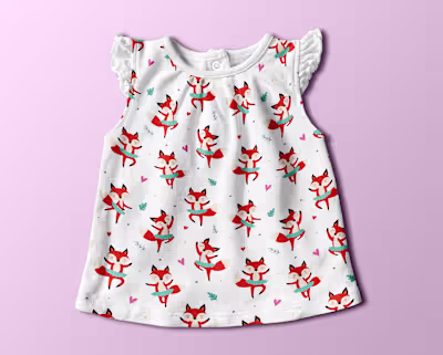 Ballet Fox Seamless Pattern :: Behance