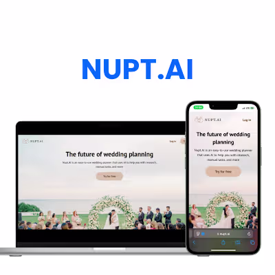 Nupt.ai (http://Nupt.ai) is an AI-powered wedding planning a...