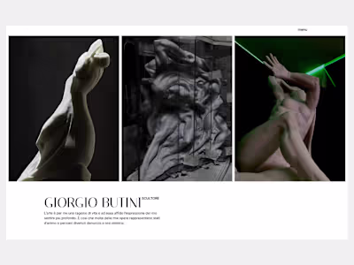 An artist website