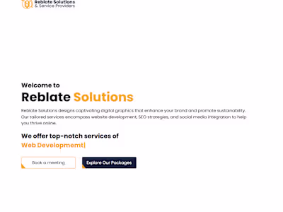 Fully Customized Company's Website