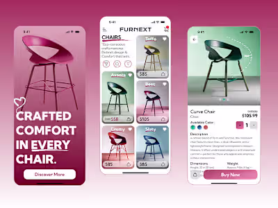 FURNEXT – Luxury Furniture App UI
