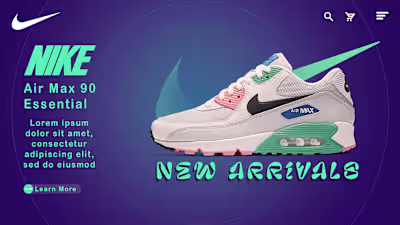 NIKE Air Max Shoe Advertisement 