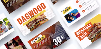 Dagwood Restaurant Pitch Deck Design