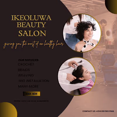 Flier Design for Advertising A Beauty Saloons  Services