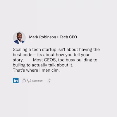 LinkedIn Ghostwriting for Tech CEOs