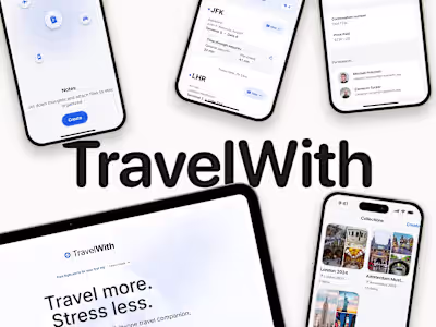 TravelWith | iOS App Design