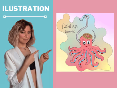 I will draw an illustration for your project