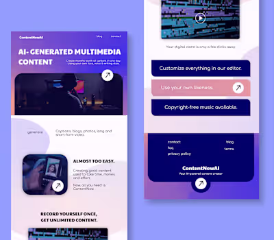 💻 📸  AI Multimedia Generator Website