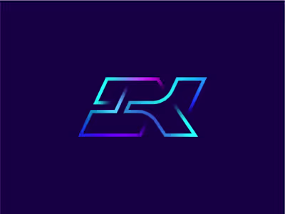 Letter K Logo Exploration For AI Startup