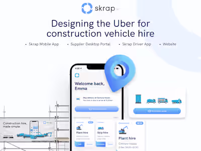 Product Design: UI/UX for Waste Management App, Skrap
