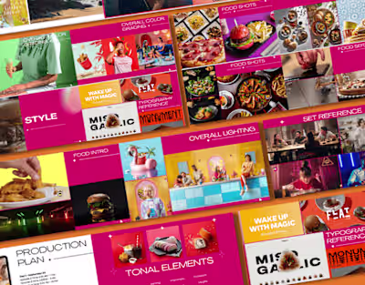 Food brand pitch deck presentation 