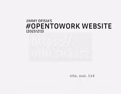 Jim Ofisia's #OpenToWork Website (20251213)
