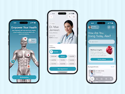HealthConnect Mobile App UI/UX Design