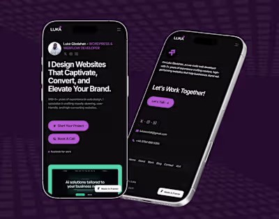 Framer website design - Portfolio Website