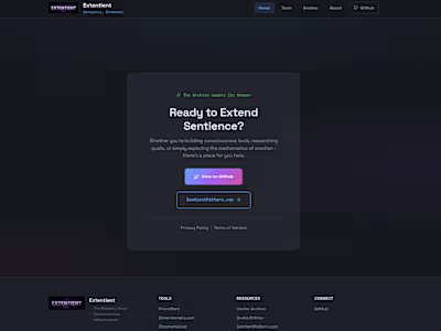 Extentient Toolset Overview
