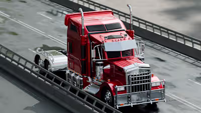 Transformer truck 3D Renders.