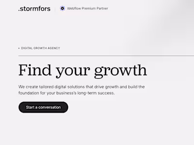 Stormfors Website Rebuild