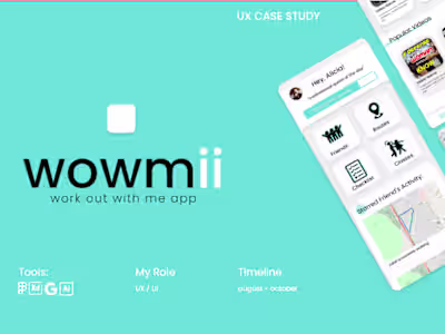wowmii - mock app case study