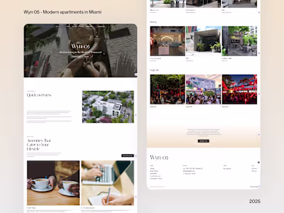 Wynwood Apartments Website Design on Framer