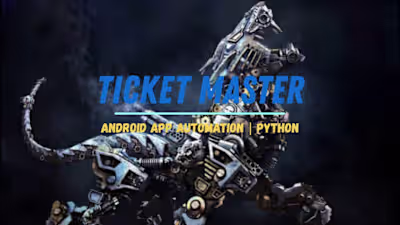 Ticket Master Account Creation Android Bot | Python | Mobile Bo…