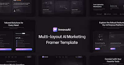 InnovaAI - AI Marketing Website Framer Template