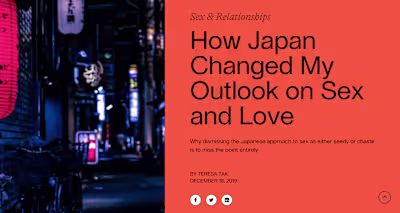 How Japan Changed My Outlook on Sex and Love/ Article