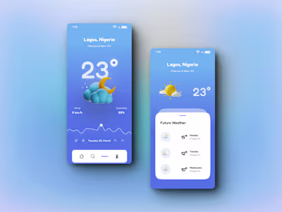 Weather Mobile App UI