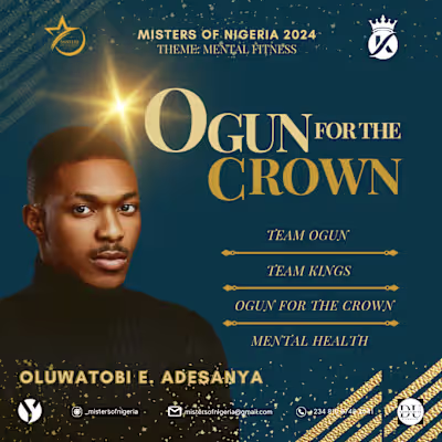 2024 Misters of Nigeria Winner Graphic Design