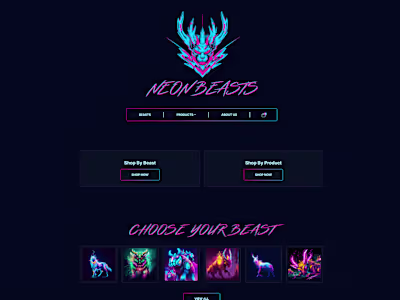 Custom WP/WooCommerce Template- Neonbeasts.io