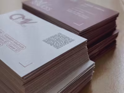 Creation of business cards