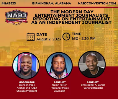 Navigating Independent Journalism in Entertainment - Panelist