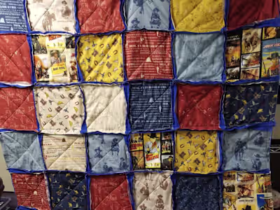 John Wayne Rag Quilt