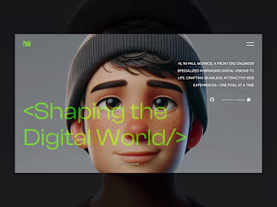 Paulo Front end portfolio Framer Development